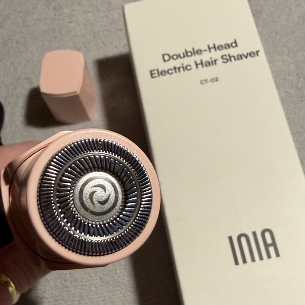 Pink Double-Head Electric Hair Shaver